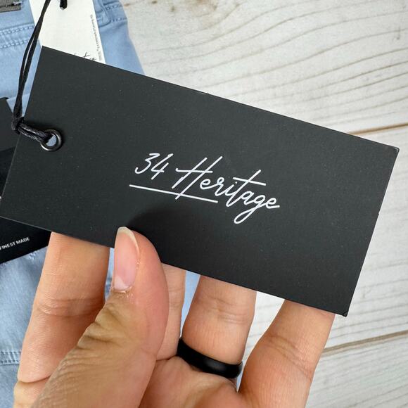 34 Heritage Courage Sky Twill Tencel Soft Mid Rise Straight Leg Pants Size 31x34 - Picture 13 of 15